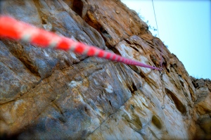 My rope on the climb my precious friend sent, watching her achieve her goals gave me a new perspective.